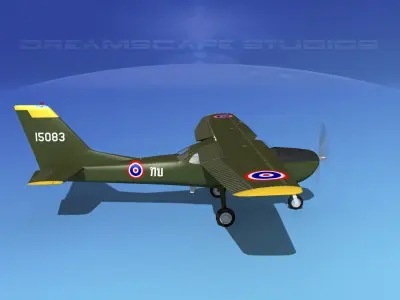 Cessna T-41 Mescalero Royal Thai Army 3D model