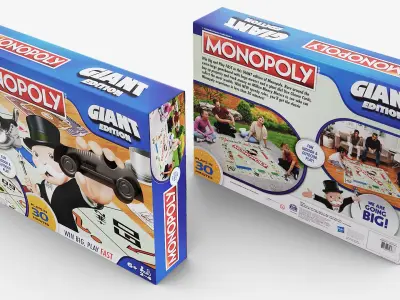 Monopoly Giant Edition Game Box 3D model