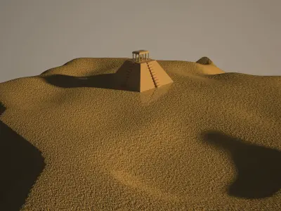 Historic Pyramid Temple 3D model