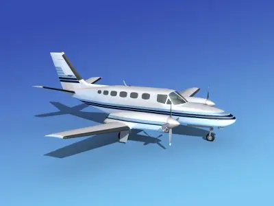 Cessna 441 Conquest II V11 3D model