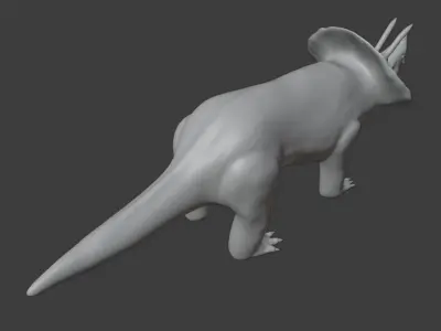 Triceratops game-ready Low-poly 3D model