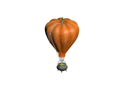 Pumpkin Air Balloon Free 3D model