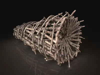 Next Gen AAA Survival Fish Trap Animal Bird Cage Locker Low-poly 3D model