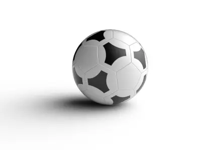 Soccer Ball M06b Low-poly 3D model