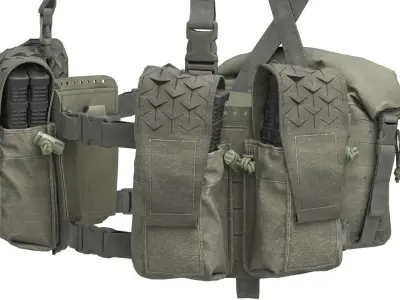 Spiritus Systems 34A Chest Rig Low-poly 3D model