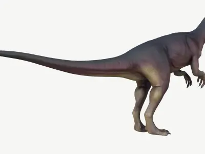 Dilophosaurus dinosaur Low-poly 3D model