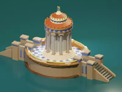 Oracle temple Free 3D model