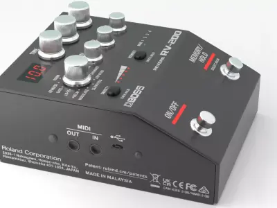 BOSS - effects pedals RB-200 3D model