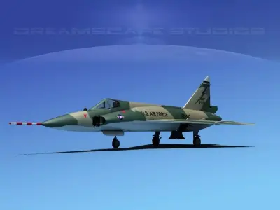 Convair F-102 Delta Dagger V03 USAF 3D model