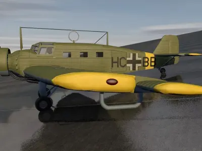 Junkers W 34 3D model
