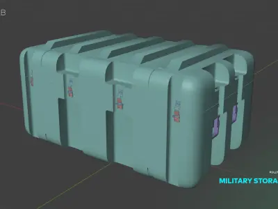 Military Storage Case 3D model