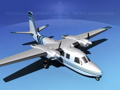 Rockwell Aero Commander 560 V12 3D model