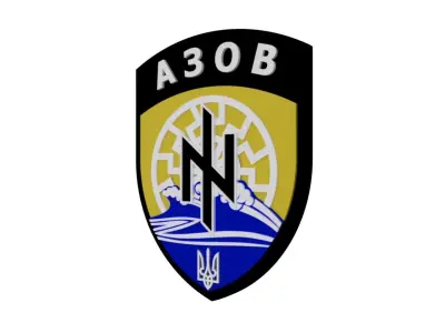 Emblem of the Azov Battalion 3D model