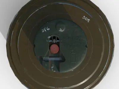 Mine TM-72 Low-poly 3D model