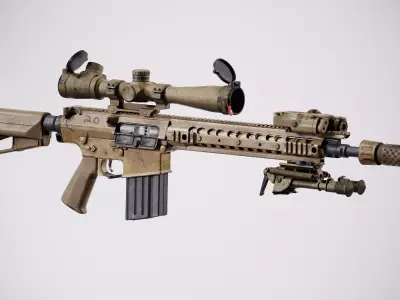 KAC M110k1 Low-poly 3D model