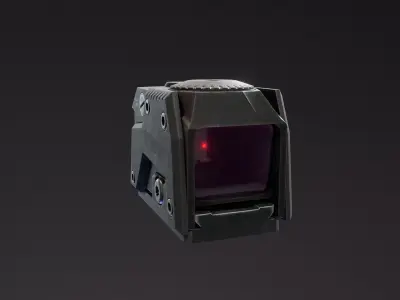 MPS Reddot Sight Low-poly 3D model
