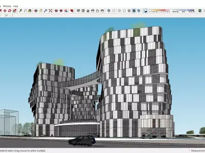 Sketchup Residential Complex A5 3D model