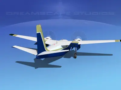 Aero Commander 500 V10 3D model