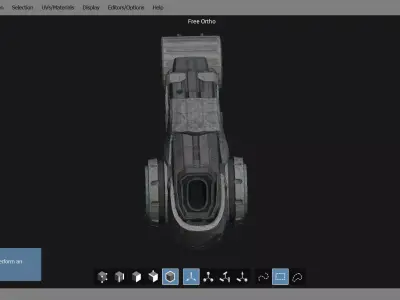 Predator Hans Gun Free 3D model