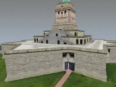 Statue of Liberty lowpoly model Low-poly 3D model