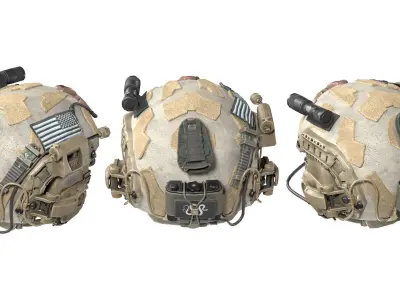 MILITARY GAME-READY OPS-CORE Super High Cut Helmet Low-poly 3D model