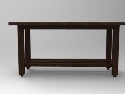 Workbench outdoor side table Free 3D model