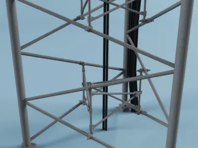 Telecommunication Towers collection 3D model