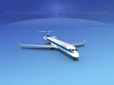 Bombardier CRJ1000 Belavia 3D model