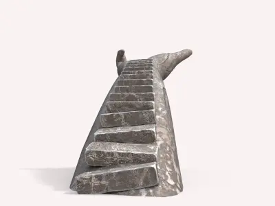 Ancient Hand-Shaped Altar 3D model