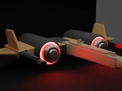 Beigecraft Voyager Low-poly 3D model