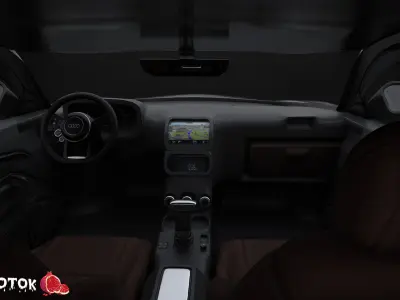 Audi2008 audi sports car Free low-poly 3D model