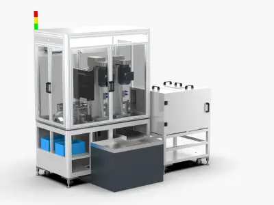 Fully Automatic Drilling and Tapping Machine 3D model