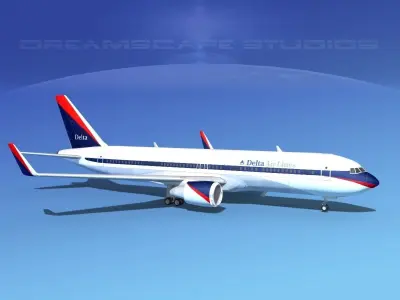 Boeing 767-300 Delta 2 3D model