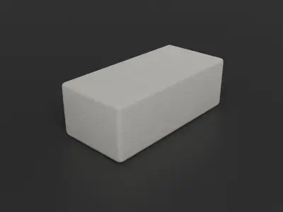 White brick Lowpoly pack of bricks blocks low-poly Free low-poly 3D model