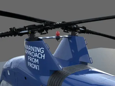 Kaman K-max Helicopter 3D model