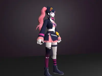zoe girl 3D model