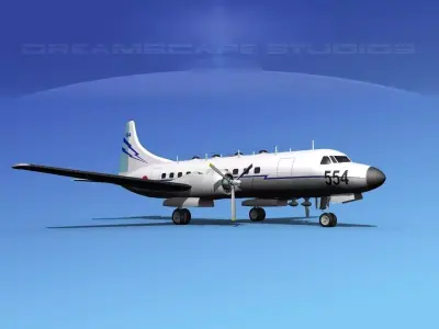 Convair T-29 Japan SDF 3D model