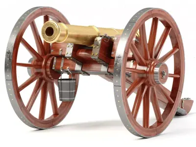 Napolean Cannon M1853 3D model