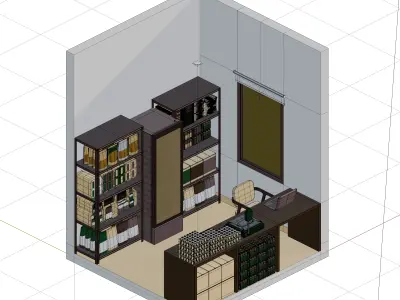 Small Kiosk 3D model