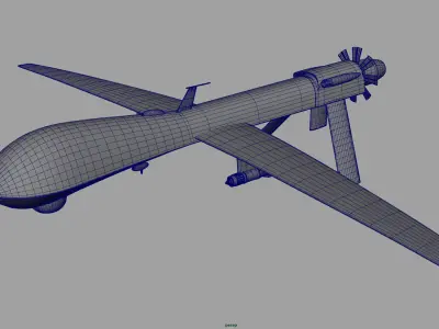 military Atomics Predatorplane drone 3D model