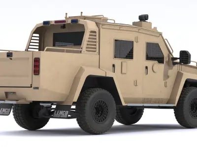 Lenco Bearcat X3 Armored Vehicle Low-poly 3D model