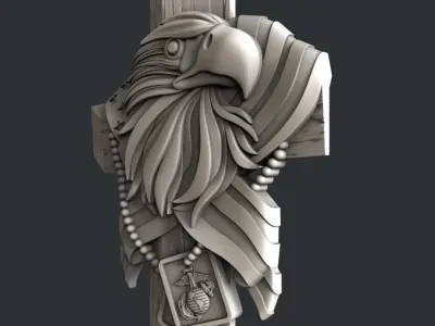 3d STL models for CNC router Eagle USA 3D model