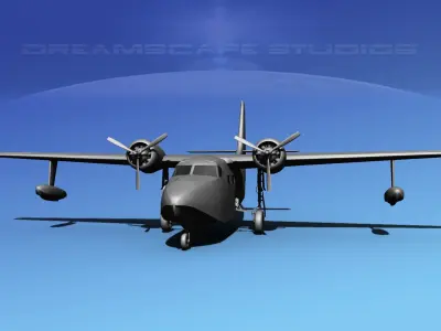 Grumman G-73 Mallard VBM 3D model