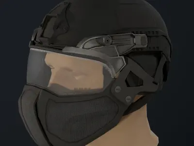 Light visor Low-poly 3D model