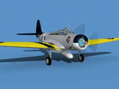 Douglas TBD-1 Devestator V04 3D model