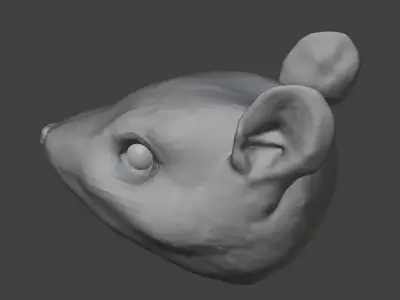 Rat Head 3D Model - Free High-Poly Sculpt Free 3D model