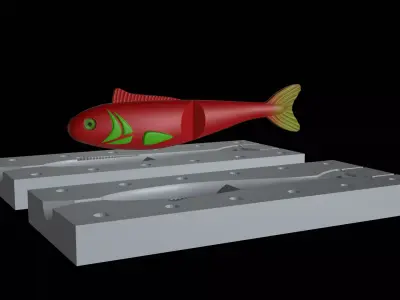 AM BAIT FISH 13CM BREAKING FORM FOR PREDATOR FISHING Free 3D print model