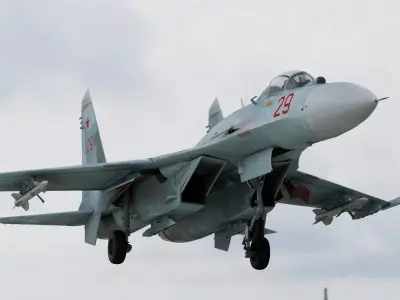 Russian Fighter Jet Sukhoi SU-27 Flanker 3D model