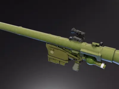 Piorun MANPADS Low-poly 3D model