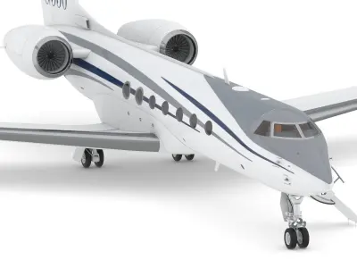 Gulfstream G550 Long Range Business Jet 3D model